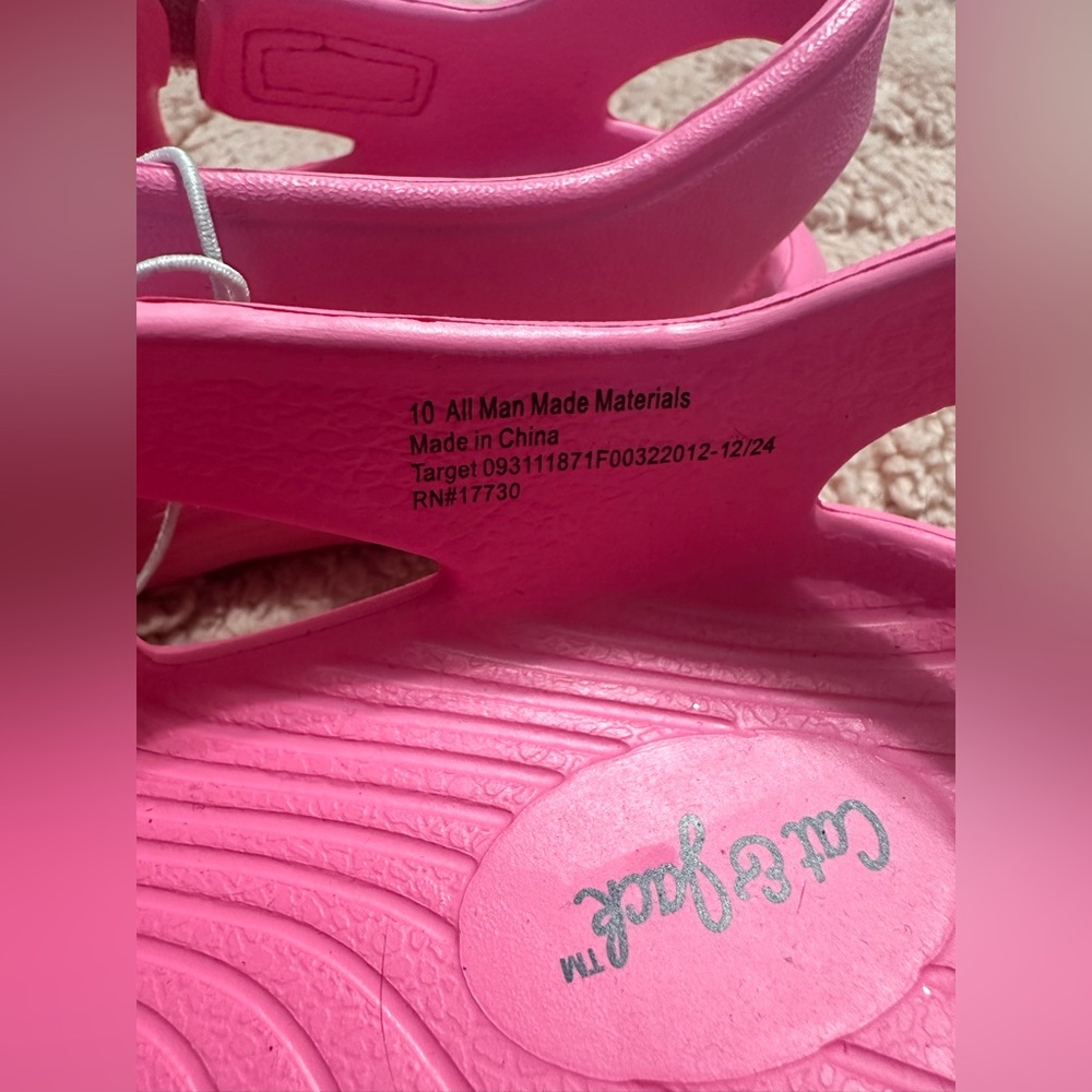 Cat & Jack Pink Kids Clogs - Picture 4 of 4